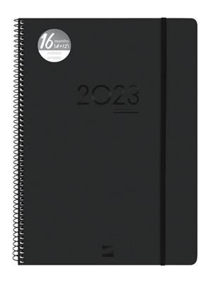 AGENDA FINOCAM 22/23 16 MESOS E40 SETMANA VISTA VERTICAL INTERNACIONAL IKON NEGRA | 8422952337744 | FINOCAM | Llibreria Online de Banyoles | Comprar llibres en català i castellà online