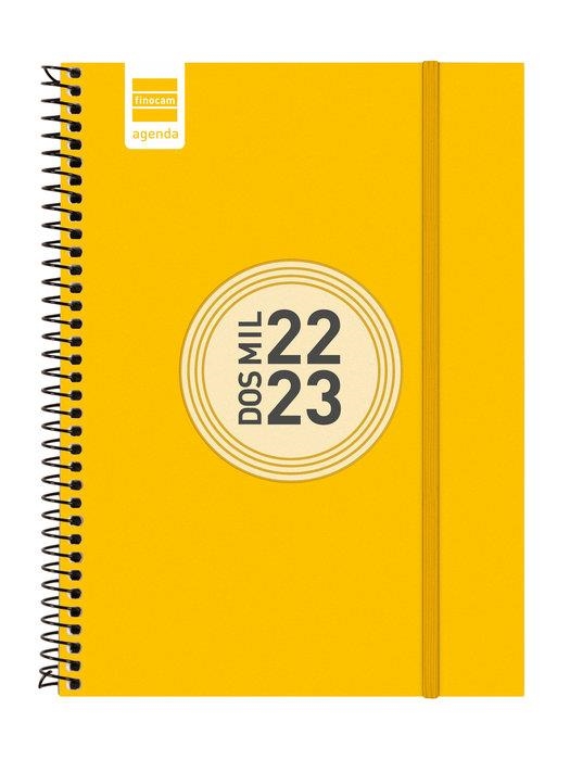 AGENDA FINOCAM 22/23 E10 SETMANA VISTA HORITZONTAL ESPIRAL COLOR GROC | 8422952336952 | FINOCAM | Llibreria Online de Banyoles | Comprar llibres en català i castellà online