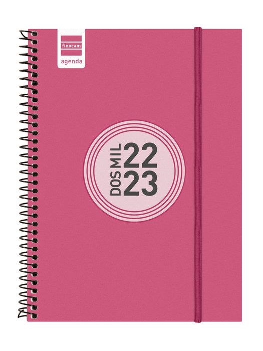 AGENDA FINOCAM 22/23 E10 SETMANA VISTA HORITZONTAL ESPIRAL COLOR ROSA | 8422952336938 | FINOCAM | Llibreria Online de Banyoles | Comprar llibres en català i castellà online