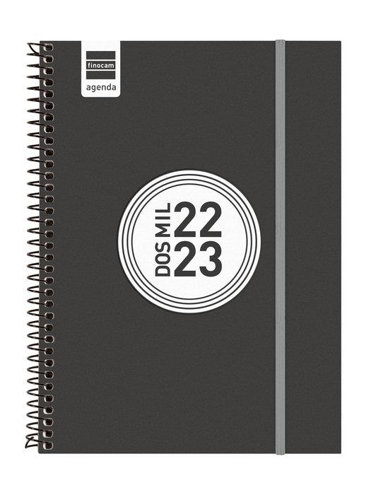 AGENDA FINOCAM 22/23 E10 SETMANA VISTA HORITZONTAL ESPIRAL LABEL NEGRA | 8422952336907 | FINOCAM | Llibreria Online de Banyoles | Comprar llibres en català i castellà online