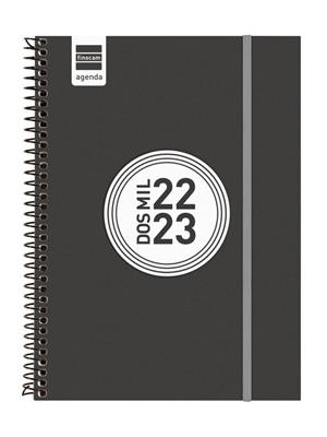 AGENDA FINOCAM 22/23 E10 SETMANA VISTA HORITZONTAL ESPIRAL LABEL NEGRA | 8422952336907 | FINOCAM | Llibreria Online de Banyoles | Comprar llibres en català i castellà online
