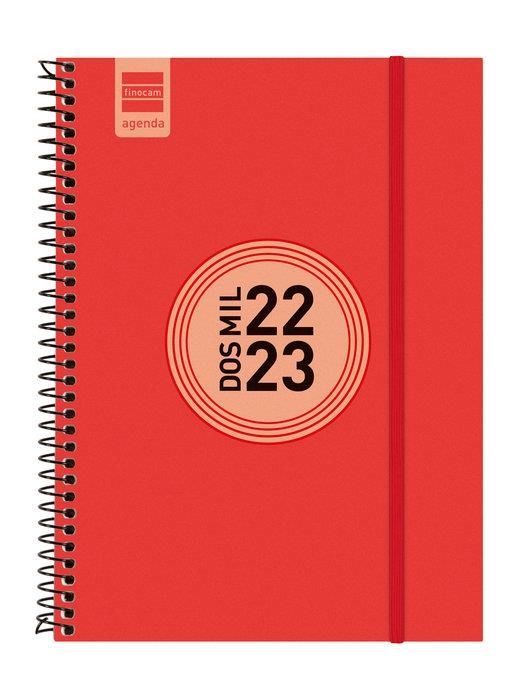 AGENDA FINOCAM 22/23 E10 SETMANA VISTA HORITZONTAL ESPIRAL LABEL VERMELLA | 8422952336914 | FINOCAM | Llibreria Online de Banyoles | Comprar llibres en català i castellà online