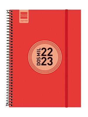 AGENDA FINOCAM 22/23 E10 SETMANA VISTA HORITZONTAL ESPIRAL LABEL VERMELLA | 8422952336914 | FINOCAM | Llibreria Online de Banyoles | Comprar llibres en català i castellà online