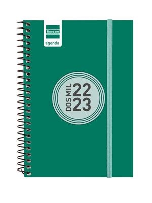 AGENDA FINOCAM 22/23 E8 SETMANA VISTA HORITZONTAL ESPIRAL COLOR VERD | 8422952336648 | FINOCAM | Llibreria Online de Banyoles | Comprar llibres en català i castellà online