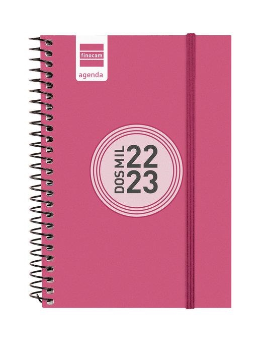 AGENDA FINOCAM 22/23 E8 SETMANA VISTA HORITZONTAL ESPIRAL COLOR ROSA | 8422952336631 | FINOCAM | Llibreria Online de Banyoles | Comprar llibres en català i castellà online