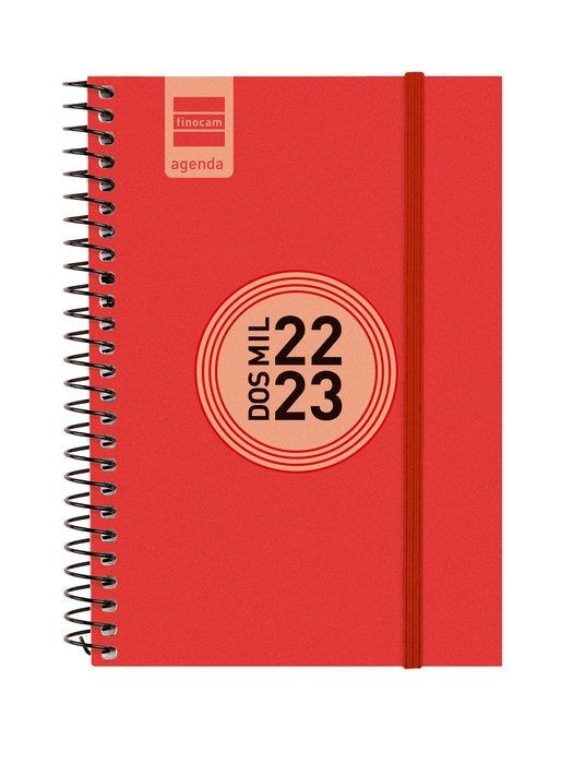 AGENDA FINOCAM 22/23 E8 SETMANA VISTA HORITZONTAL ESPIRAL LABEL VERMELLA | 8422952336617 | FINOCAM | Llibreria Online de Banyoles | Comprar llibres en català i castellà online