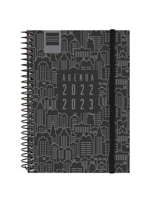 AGENDA FINOCAM 22/23 1/8 SETMANA VISTA HORITZONTAL SECUNDÀRIA CITY NEGRA | 8422952338635 | FINOCAM | Llibreria Online de Banyoles | Comprar llibres en català i castellà online