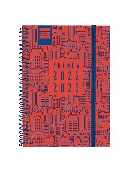 AGENDA FINOCAM 22/23 1/8 SETMANA VISTA HORITZONTAL SECUNDÀRIA CITY VERMELLA | 8422952338611 | FINOCAM | Llibreria Online de Banyoles | Comprar llibres en català i castellà online
