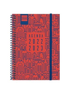 AGENDA FINOCAM 22/23 1/8 SETMANA VISTA HORITZONTAL SECUNDÀRIA CITY VERMELLA | 8422952338611 | FINOCAM | Llibreria Online de Banyoles | Comprar llibres en català i castellà online