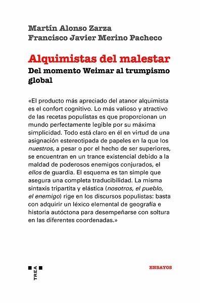 ALQUIMISTAS DEL MALESTAR | 9788419525086 | ALONSO ZARZA, MARTÍN/MERINO PACHECO, FRANCISCO JAVIER | Llibreria L'Altell - Llibreria Online de Banyoles | Comprar llibres en català i castellà online - Llibreria de Girona