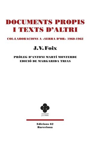 DOCUMENTS PROPIS I TEXTS D'ALTRI | 9788429780802 | FOIX I MAS, J. V. | Llibreria Online de Banyoles | Comprar llibres en català i castellà online