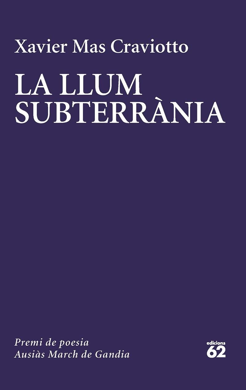 LA LLUM SUBTERRÀNIA | 9788429780741 | MAS CRAVIOTTO, XAVIER | Llibreria L'Altell - Llibreria Online de Banyoles | Comprar llibres en català i castellà online - Llibreria de Girona