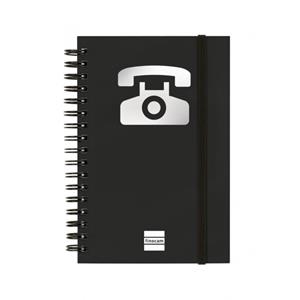 ÍNDEX DE TELÈFONS ESPIRAL A5 NEGRE | 8422952087687 | FINOCAM | Llibreria Online de Banyoles | Comprar llibres en català i castellà online
