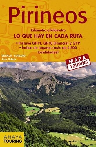MAPA PIRINEOS KILOMETRO A KILOMETRO (1:340.000) | 9788491584704 | Llibreria L'Altell - Llibreria Online de Banyoles | Comprar llibres en català i castellà online - Llibreria de Girona