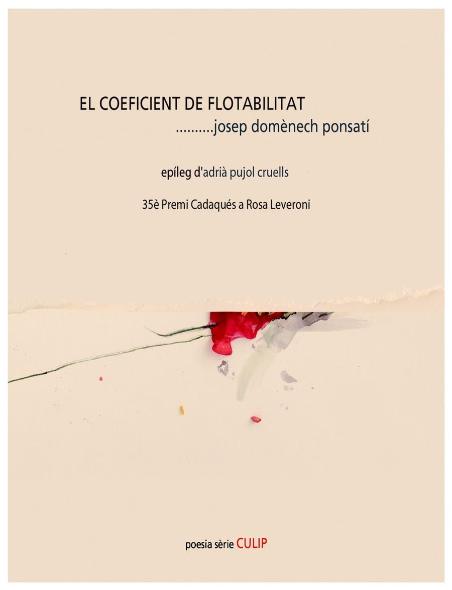 EL COEFICIANT DE FLOTABILITAT | 9788481280395 | JOSEP DOMENECH PONSATI | Llibreria L'Altell - Llibreria Online de Banyoles | Comprar llibres en català i castellà online - Llibreria de Girona