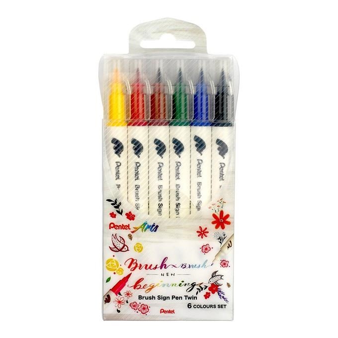 ESTOIG ROTULADORS BRUSH SIGN PEN TWIN  6UNS  | 4711577072890 | Llibreria Online de Banyoles | Comprar llibres en català i castellà online