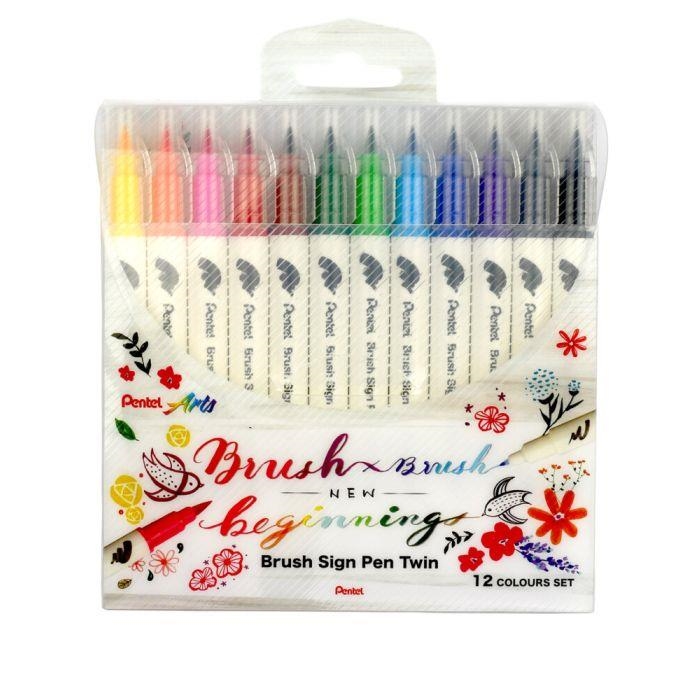 ESTOIG ROTULADORS BRUSH SIGN PEN TWIN12 UDS | 4711577072906 | Llibreria Online de Banyoles | Comprar llibres en català i castellà online