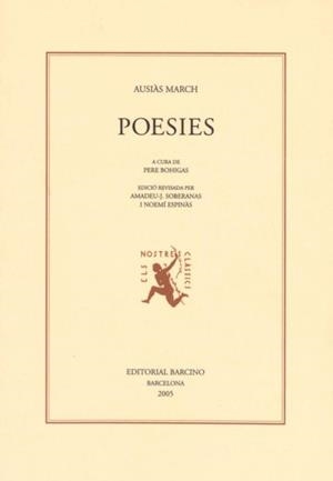 POESIES | 9788472267152 | AUSIAS MARCH | Llibreria L'Altell - Llibreria Online de Banyoles | Comprar llibres en català i castellà online - Llibreria de Girona