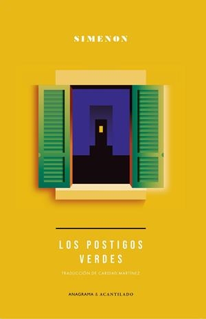 LOS POSTIGOS VERDES | 9788433921109 | SIMENON, GEORGES | Llibreria Online de Banyoles | Comprar llibres en català i castellà online