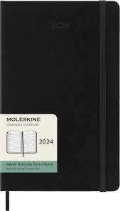 AGENDA 2024 SETMANAL HORITZONTAL L NEGRA TAPA DURA MOLESKINE | 8056598856798 | MOLESKINE | Llibreria L'Altell - Llibreria Online de Banyoles | Comprar llibres en català i castellà online - Llibreria de Girona