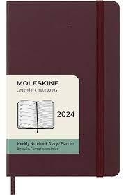 AGENDA 2024 SETMANAL P VERMELL BORDEUS TAPA DURA MOLESKINE | 8056598857115 | MOLESKINE | Llibreria L'Altell - Llibreria Online de Banyoles | Comprar llibres en català i castellà online - Llibreria de Girona