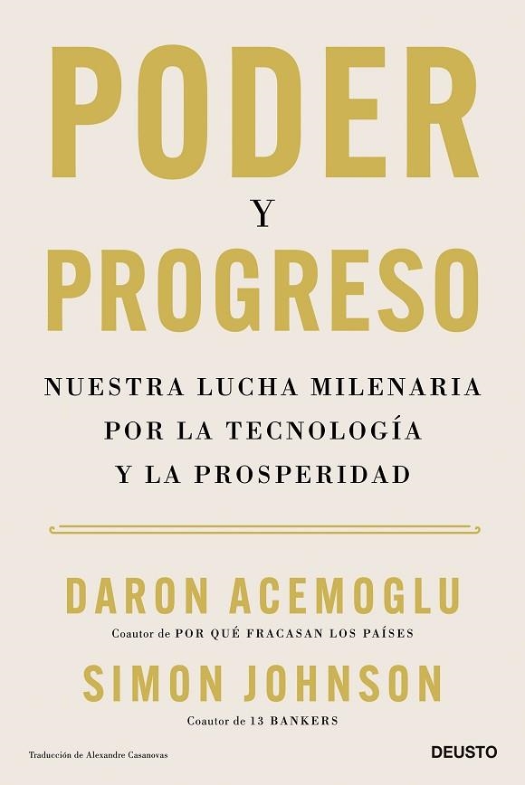 PODER Y PROGRESO | 9788423436378 | ACEMOGLU, DARON/JOHNSON, SIMON | Llibreria Online de Banyoles | Comprar llibres en català i castellà online