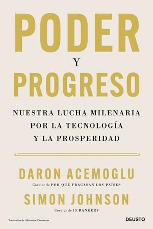 PODER Y PROGRESO | 9788423436378 | ACEMOGLU, DARON/JOHNSON, SIMON | Llibreria Online de Banyoles | Comprar llibres en català i castellà online