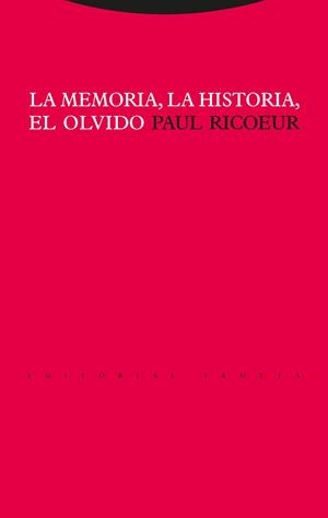 MEMORIA, LA HISTORIA, EL OLVIDO, LA | 9788481646047 | RICOEUR, PAUL | Llibreria Online de Banyoles | Comprar llibres en català i castellà online