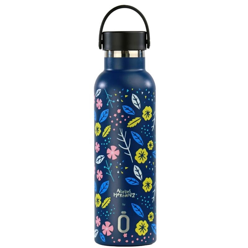 AMPOLLA TERMO RUNBOTT 600ML FLORAL | 8435291891488 | Llibreria L'Altell - Llibreria Online de Banyoles | Comprar llibres en català i castellà online - Llibreria de Girona