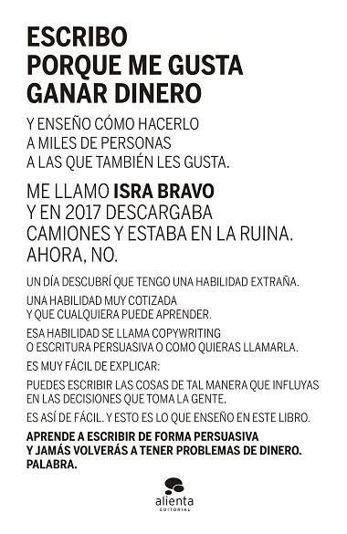 ESCRIBO PORQUE ME GUSTA GANAR DINERO | 9788413441290 | BRAVO, ISRA | Llibreria Online de Banyoles | Comprar llibres en català i castellà online