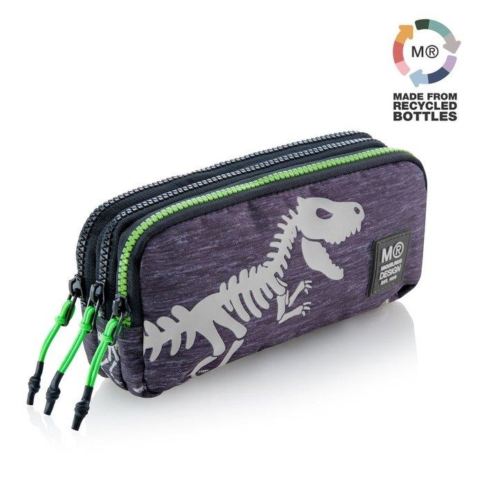 PORTATOT TRIPLE RECTANGULAR RECICLAT T-REX | 8422593192795 | MIQUELRIUS | Llibreria L'Altell - Llibreria Online de Banyoles | Comprar llibres en català i castellà online - Llibreria de Girona