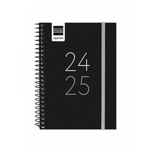 AGENDA SECUNDÀRIA 1/8 SETMANA VISTA HORITZONTAL 24-25 NEGRA | 8422952377535 | FINOCAM | Llibreria Online de Banyoles | Comprar llibres en català i castellà online