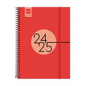 AGENDA ESPIR E10 1 DIA PÀGINA 24-25 VERMELLA | 8422952377962 | FINOCAM | Llibreria Online de Banyoles | Comprar llibres en català i castellà online