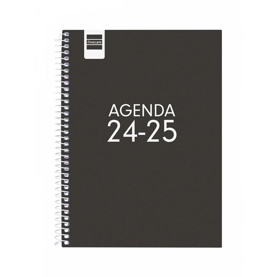AGENDA COOL 1/4 SETMANA VISTA HORITZONTAL 24-25 NEGRA | 8422952377030 | FINOCAM | Llibreria Online de Banyoles | Comprar llibres en català i castellà online