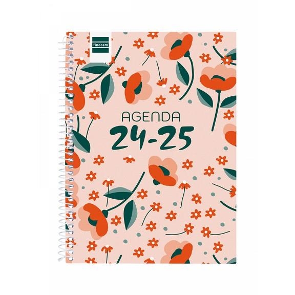AGENDA COOL 1/4 SETMANA VISTA HORITZONTAL 24-25 FLORAL | 8422952377023 | FINOCAM | Llibreria Online de Banyoles | Comprar llibres en català i castellà online