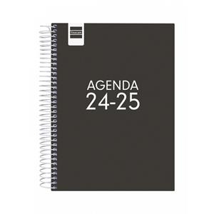 AGENDA COOL 1/4 1 DIA PÀGINA 24-25 NEGRA | 8422952376958 | FINOCAM | Llibreria Online de Banyoles | Comprar llibres en català i castellà online