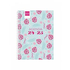 AGENDA COOL 1/8 SETMANA VISTA HORITZONTAL 24-25 FLORAL | 8422952377184 | FINOCAM | Llibreria Online de Banyoles | Comprar llibres en català i castellà online
