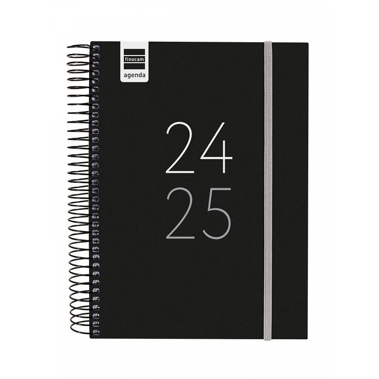 AGENDA SECUNDÀRIA 1/4 1 DIA PÀGINA 24-25 NEGRA | 8422952377450 | FINOCAM | Llibreria Online de Banyoles | Comprar llibres en català i castellà online