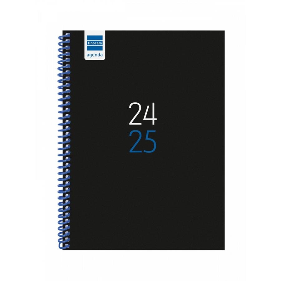 AGENDA DIVA 1/4 SETMANA VISTA HORITZONTAL 24-25 NEGRA | 8422952378594 | FINOCAM | Llibreria Online de Banyoles | Comprar llibres en català i castellà online