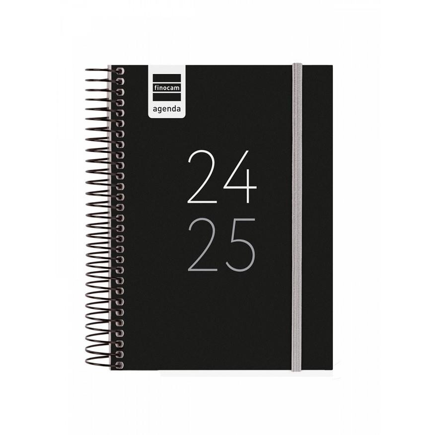 AGENDA SECUNDÀRIA 1/8 1 DIA PÀGINA 24-25 NEGRA | 8422952377375 | FINOCAM | Llibreria Online de Banyoles | Comprar llibres en català i castellà online