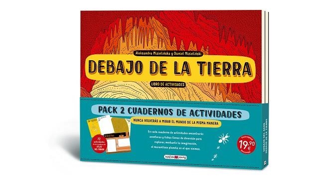 PACK 2 CUADERNOS DE ACTIVIDADES. DEBAJO DE LA TIERRA, DEBAJO DEL AGUA | 9788410260153 | MIZIELINSKA, ALEKSANDRA/MIZIELINSKI, DANIEL | Llibreria Online de Banyoles | Comprar llibres en català i castellà online