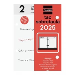 TAC DE SOBRETAULA 2025 | 8422952380894 | FINOCAM | Llibreria Online de Banyoles | Comprar llibres en català i castellà online
