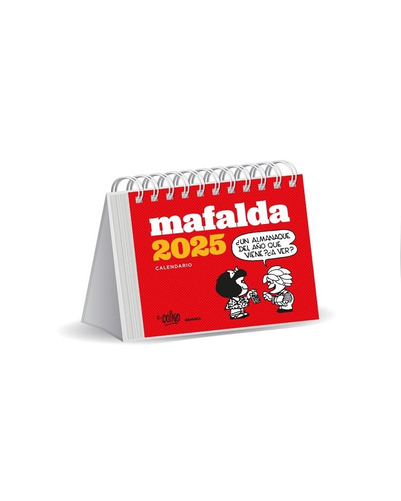 CALENDARI 2025 MAFALDA ESCRIPTORI VERMELL | 9786316544377 | QUINO | Llibreria L'Altell - Llibreria Online de Banyoles | Comprar llibres en català i castellà online - Llibreria de Girona