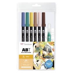 CONJUNT DE 6 RETOLADORS DOBLE PUNTA DE PINZELL + PINZELL D'AIGUA TOMBOW ABT OCELL | 4901991820843 | TOMBOW | Llibreria Online de Banyoles | Comprar llibres en català i castellà online