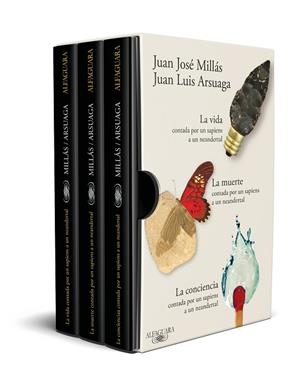 ESTUCHE LA VIDA, LA MUERTE Y LA CONCIENCIA CONTADAS POR UN SAPIENS A UN NEANDERTAL | 9788410299252 | MILLÁS, JUAN JOSÉ/ARSUAGA, JUAN LUIS | Llibreria L'Altell - Llibreria Online de Banyoles | Comprar llibres en català i castellà online - Llibreria de Girona