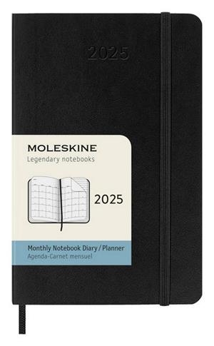 AGENDA 2025 12 MESOS MENSUAL PETITA NEGRA TAPA TOVA MOLESKINE CLASSIC | 8056999270506 | MOLESKINE | Llibreria L'Altell - Llibreria Online de Banyoles | Comprar llibres en català i castellà online - Llibreria de Girona