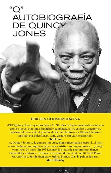 Q: AUTOBIOGRAFÍA DE QUINCY JONES. EDICIÓN CONMEMORATIVA | 9788418404627 | JONES, QUINCY | Llibreria L'Altell - Llibreria Online de Banyoles | Comprar llibres en català i castellà online - Llibreria de Girona