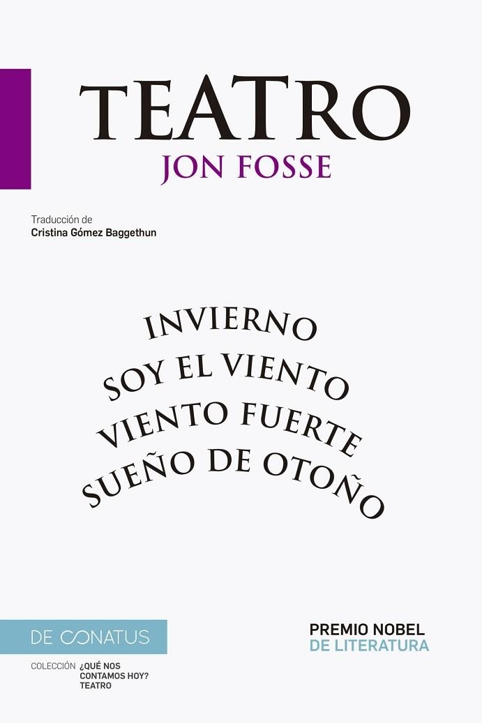 TEATRO | 9788410182097 | FOSSE, JON | Llibreria L'Altell - Llibreria Online de Banyoles | Comprar llibres en català i castellà online - Llibreria de Girona