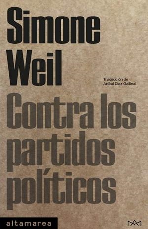 CONTRA LOS PARTIDOS POLÍTICOS | 9788410435056 | WEIL, SIMONE | Llibreria Online de Banyoles | Comprar llibres en català i castellà online