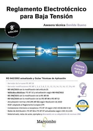 REGLAMENTO ELECTROTÉCNICO PARA BAJA TENSIÓN 8A EDICIÓN | 9788426738714 | BUENO GONZÁLEZ, BENILDE | Llibreria Online de Banyoles | Comprar llibres en català i castellà online